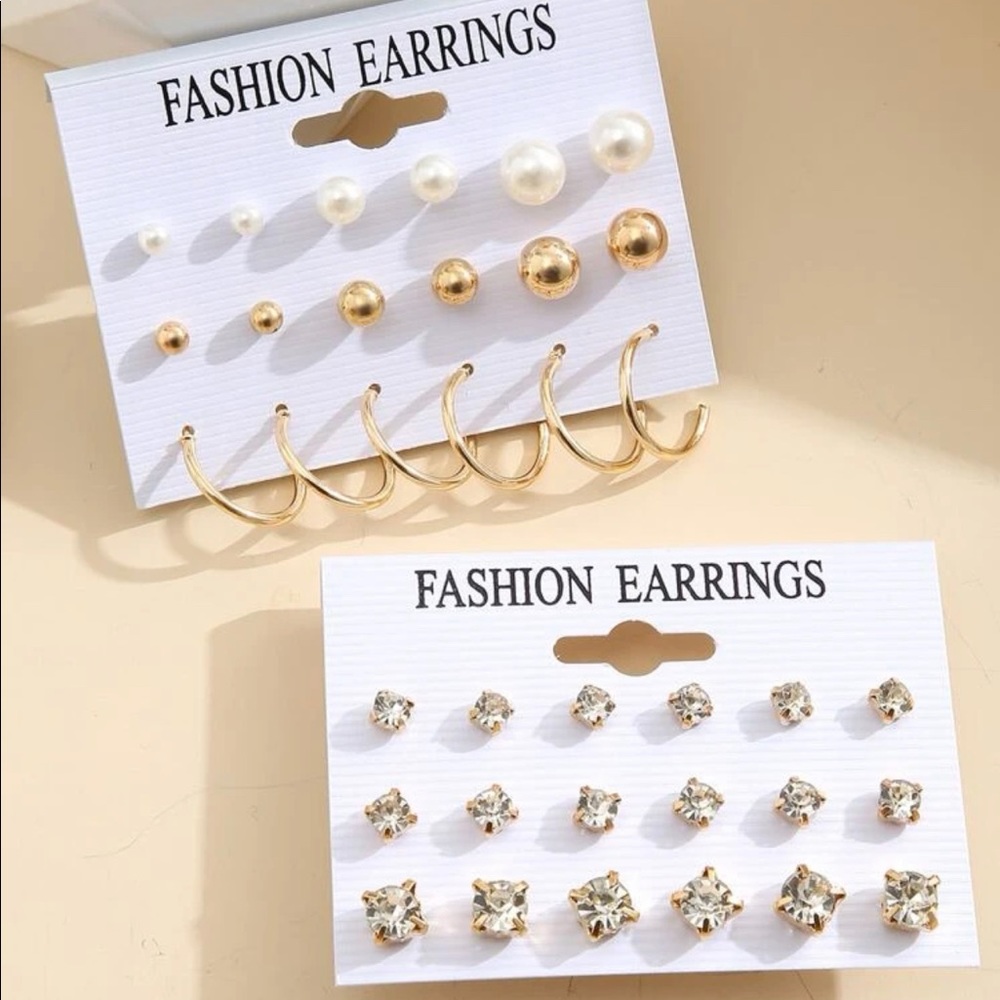 36pcs (18pairs) Earrings Set